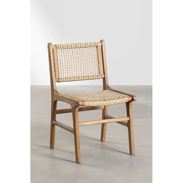 Silla de jardín en madera de teca Sola 3