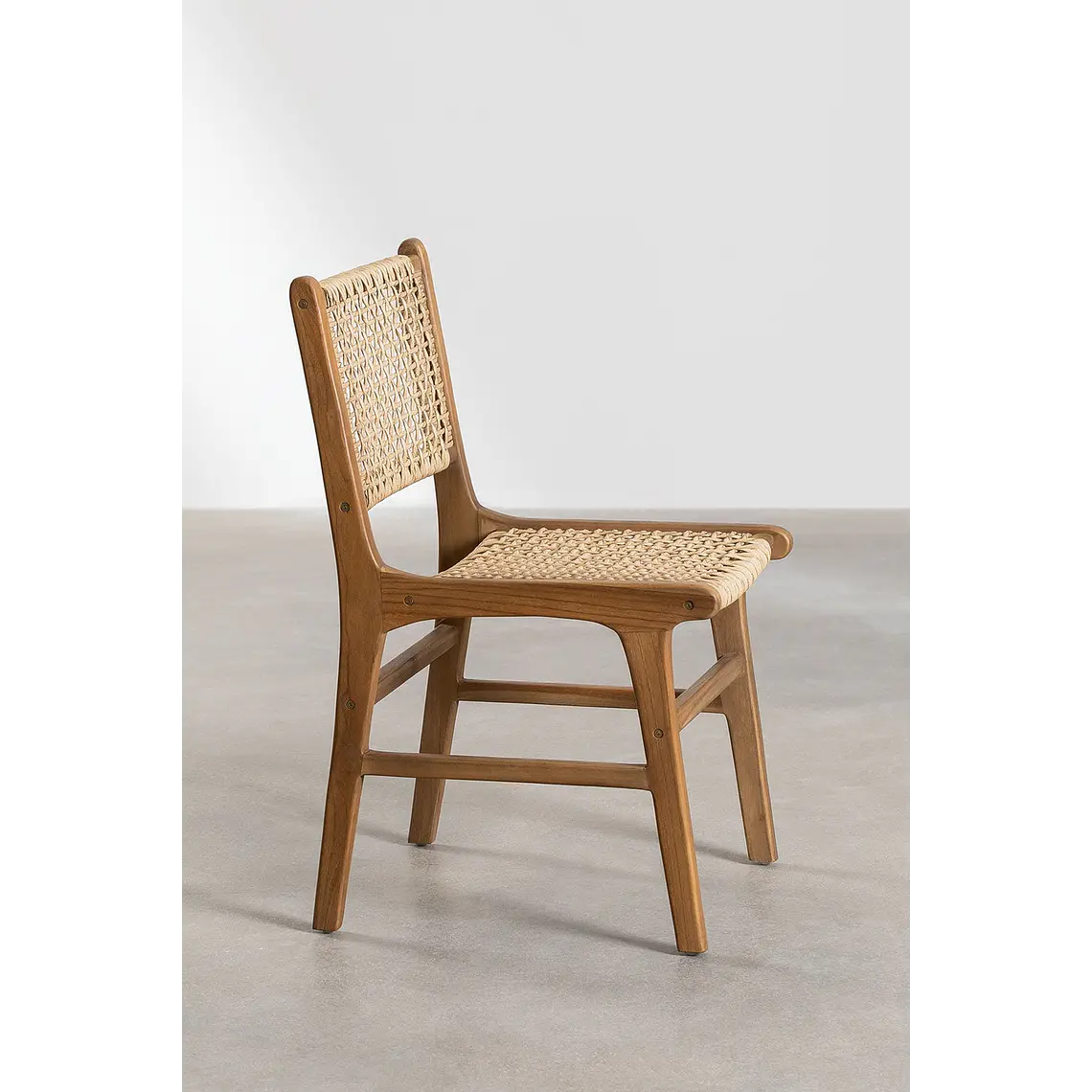 Silla de jardín en madera de teca Sola 4