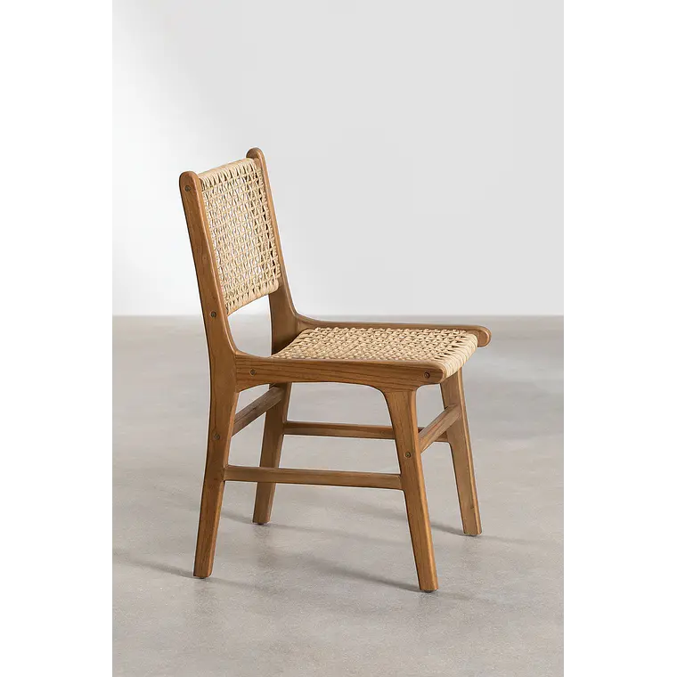 Silla de jardín en madera de teca Sola 4