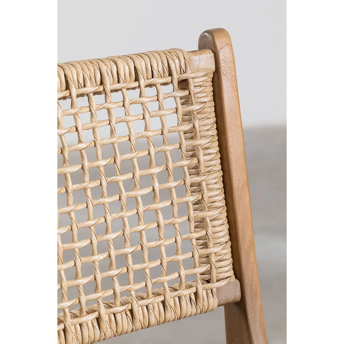 Silla de jardín en madera de teca Sola 6