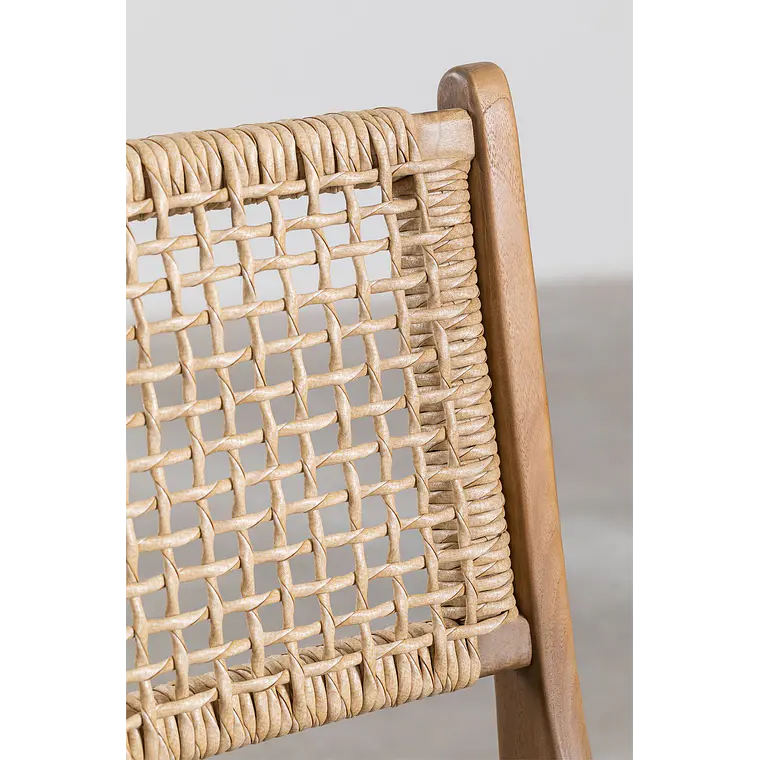 Silla de jardín en madera de teca Sola 6