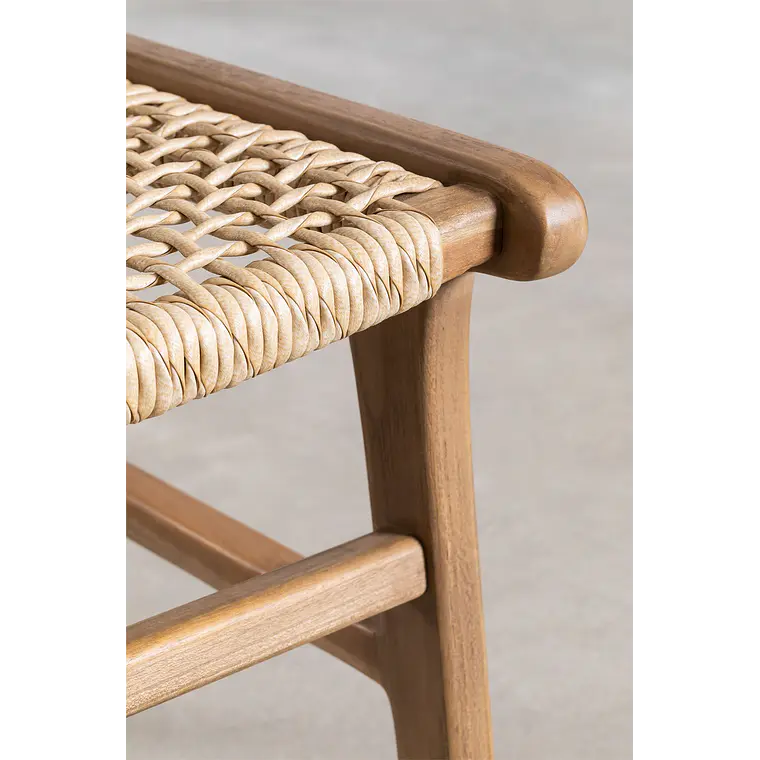 Silla de jardín en madera de teca Sola 7