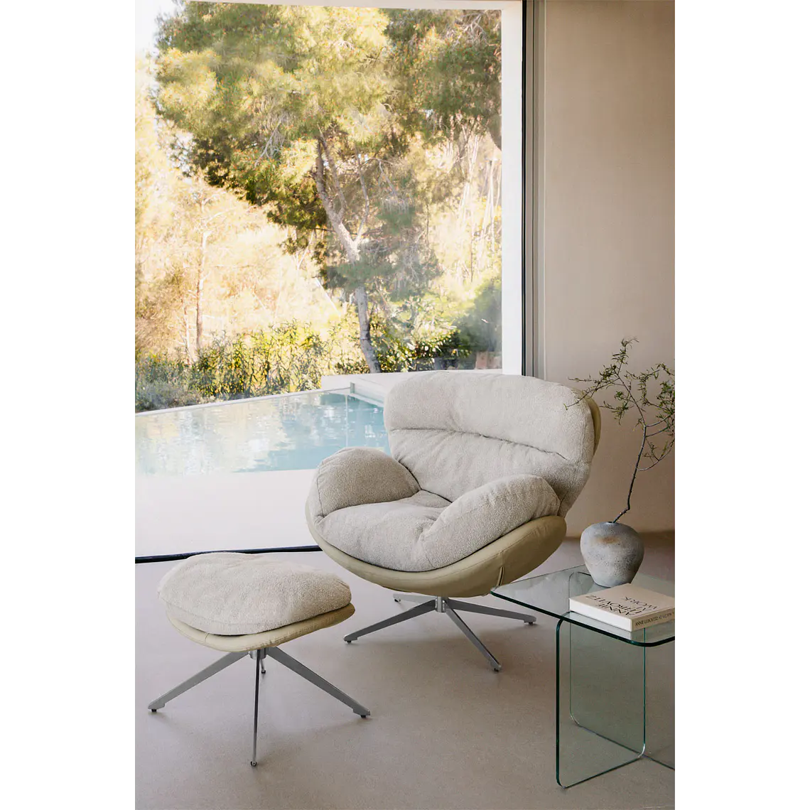 Daraela · Sillón tapizado de 100 cm 1