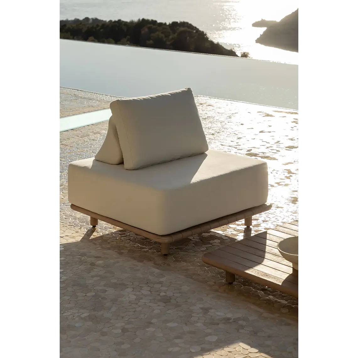 Sillón de jardín en acacia Nerena 1