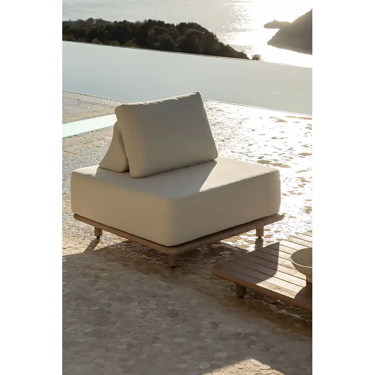 Sillón de jardín en acacia Nerena 1