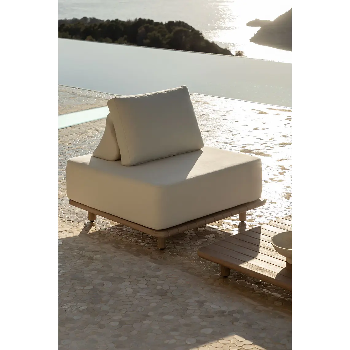 Sillón de jardín en acacia Nerena 2
