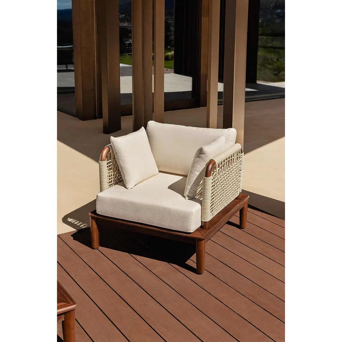 Sillón de jardín en acacia Renia 1