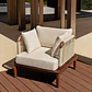 Sillón de jardín en acacia Renia - Miniatura 1