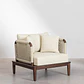 Sillón de jardín en acacia Renia - Miniatura 4
