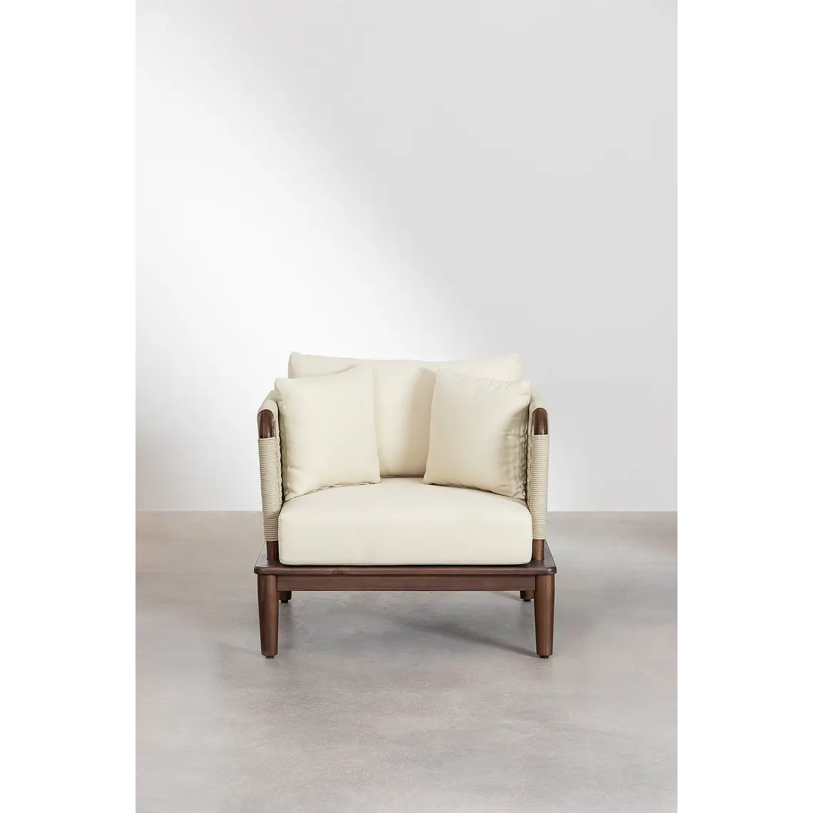 Sillón de jardín en acacia Renia 6