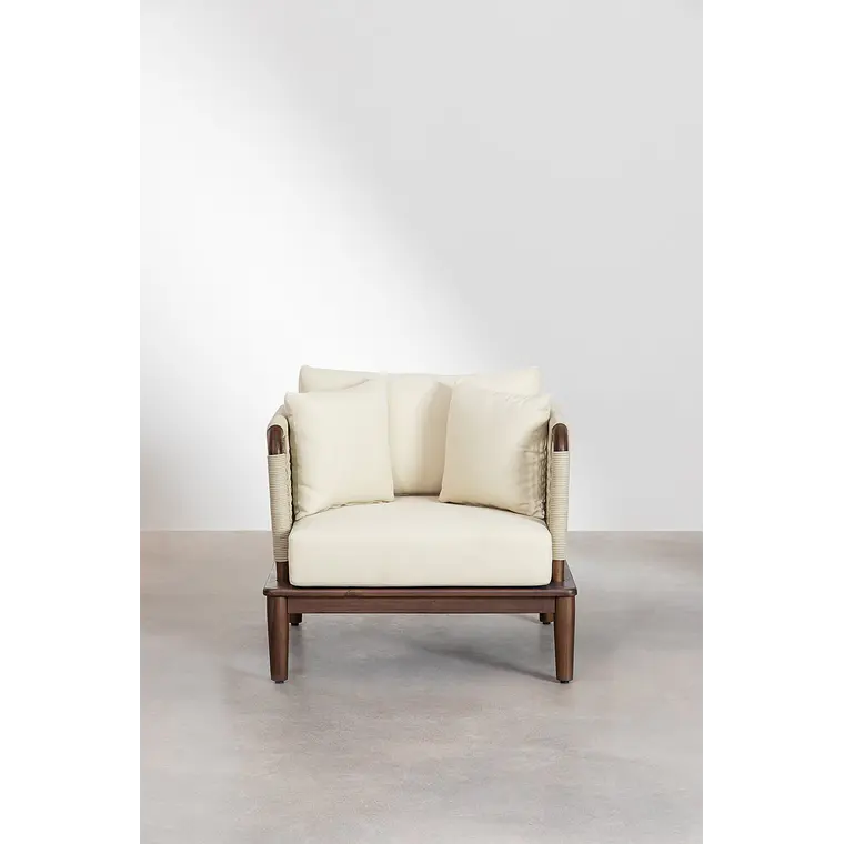 Sillón de jardín en acacia Renia 6
