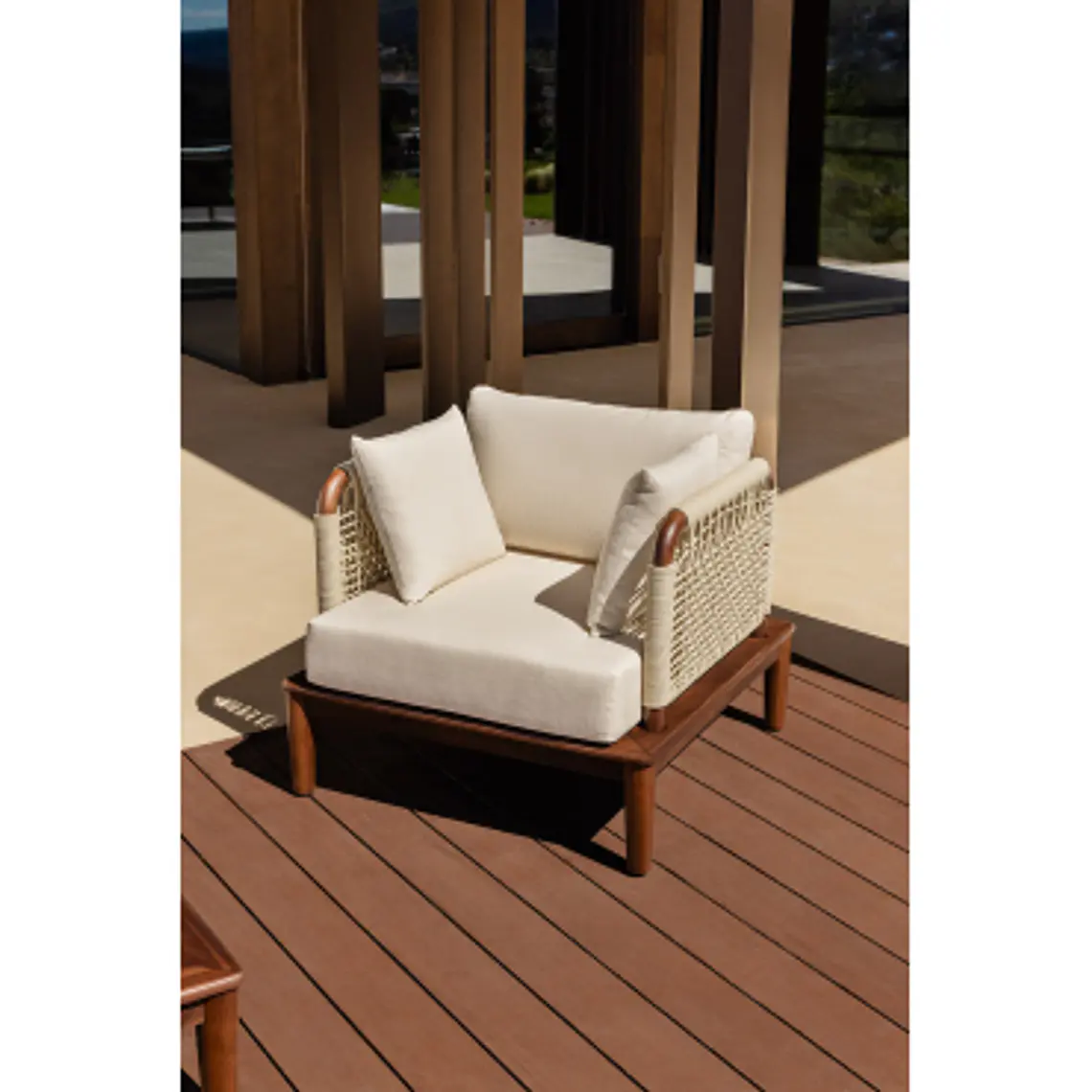 Sillón de jardín en acacia Renia 12