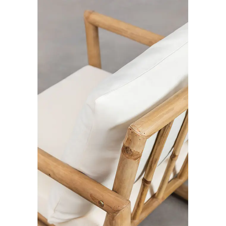 Sillón de jardín en bambú Moria 6