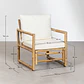 Sillón de jardín en bambú Moria - Miniatura 9