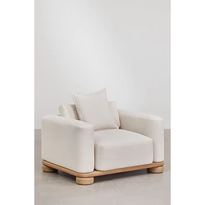 Sillón de jardín en madera de acacia Ilanora