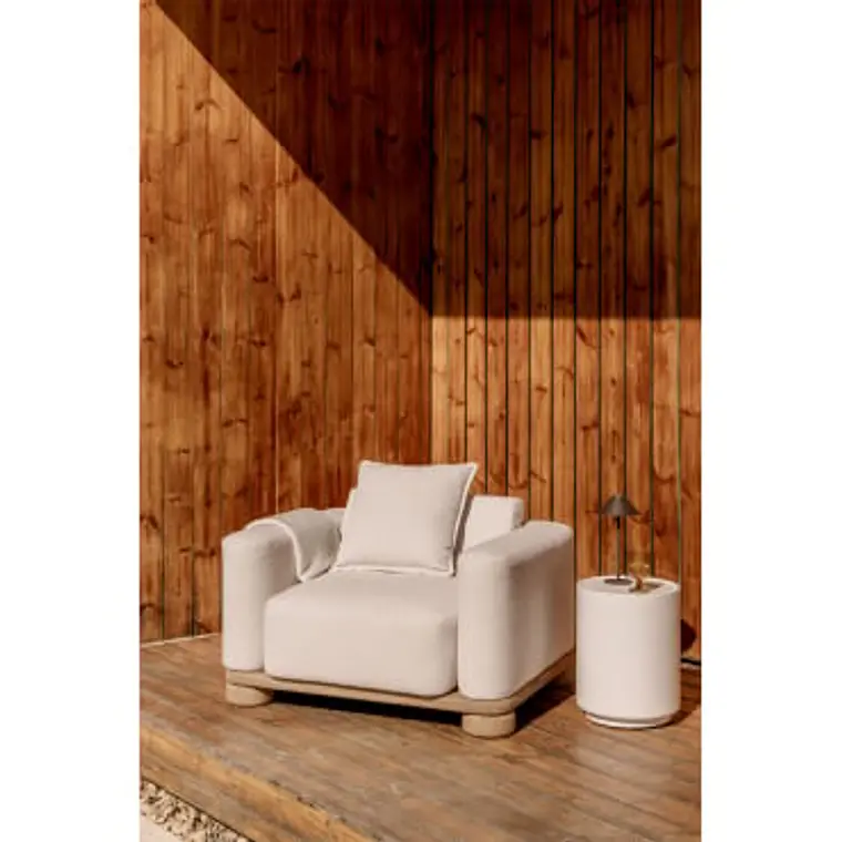 Sillón de jardín en madera de acacia Ilanora 11