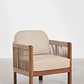 Sillón de jardín en madera de acacia y cuerda trenzada Calora - Miniatura 4