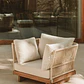 Sillón de jardín en madera de acacia y cuerda trenzada Dorena - Miniatura 1