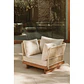 Sillón de jardín en madera de acacia y cuerda trenzada Dorena - Miniatura 11