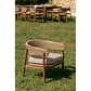 Sillón de jardín en madera de acacia y ratán sintético Alvora - Miniatura 11