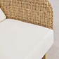 Sillón de jardín en madera de acacia y ratán sintético Jorena - Miniatura 8