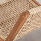 Sillón de jardín en madera de acacia y ratán sintético Moreva - Miniatura 8