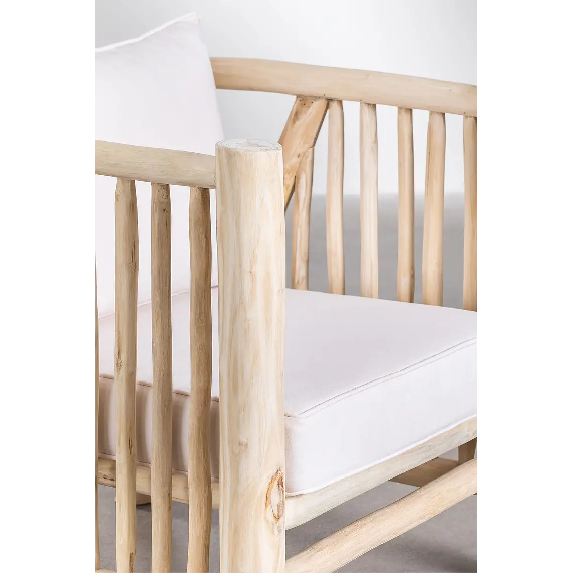 Sillón de jardín en madera de teca Cavia 7