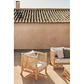 Sillón de jardín en madera de teca Cavia - Miniatura 11