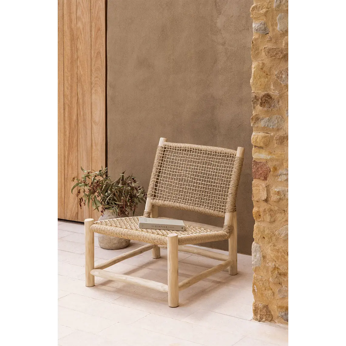 Sillón de jardín en madera de teca Sela 1