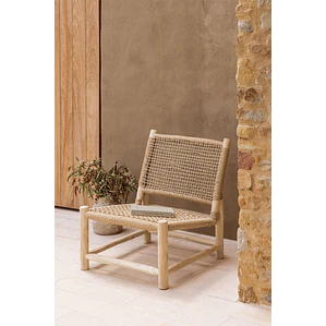 Sillón de jardín en madera de teca Sela