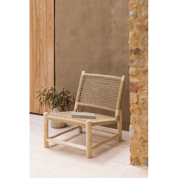Sillón de jardín en madera de teca Sela 1
