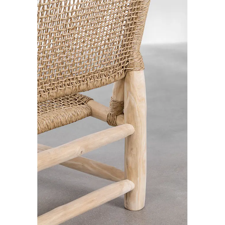 Sillón de jardín en madera de teca Sela 7