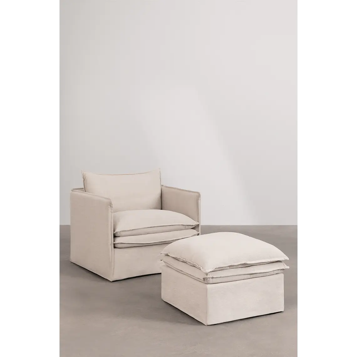 Evoira · Sillón tapizado de 100 cm 3