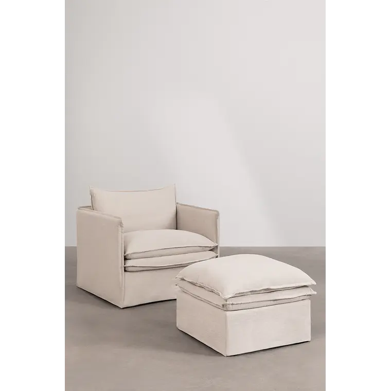 Evoira · Sillón tapizado de 100 cm 3