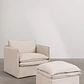 Evoira · Sillón tapizado de 100 cm - Miniatura 3