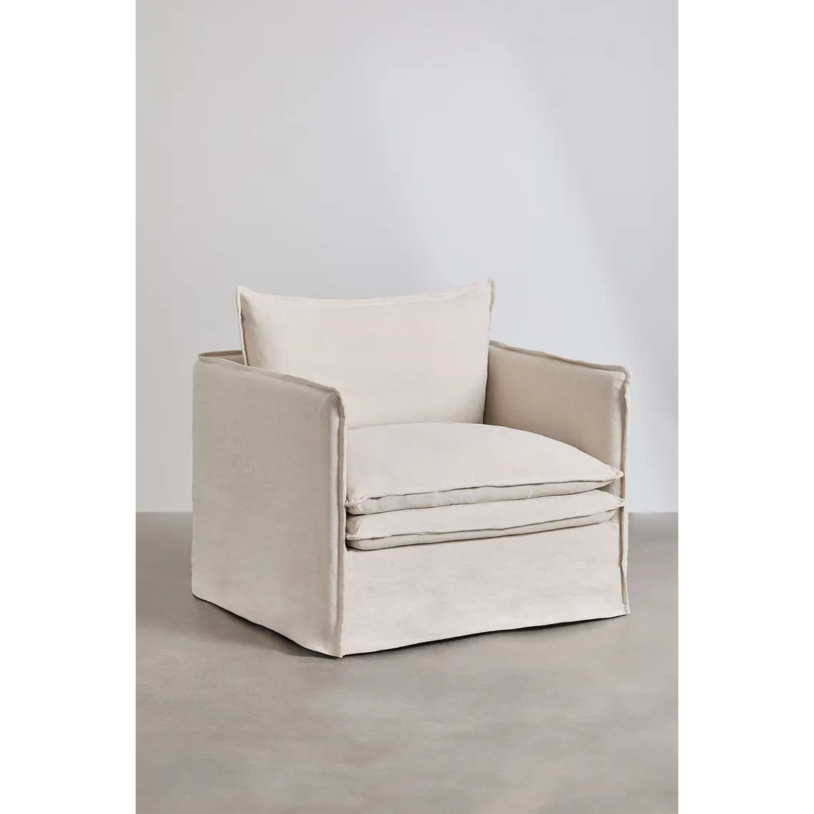 Evoira · Sillón tapizado de 100 cm 4