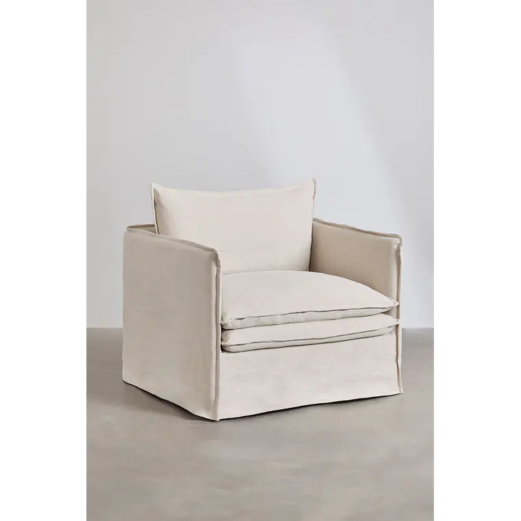 Evoira · Sillón tapizado de 100 cm 4