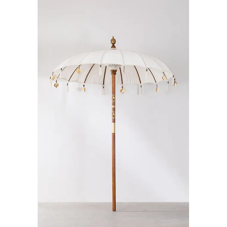Sombrilla Ø186 cm en tela y madera Mora 2