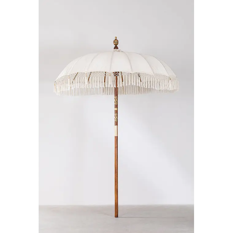 Sombrilla Ø186 cm en tela y madera Nera 5