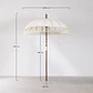 Sombrilla Ø186 cm en tela y madera Nera - Miniatura 11