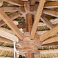 Sombrilla Ø250 cm en madera de teca Nora - Miniatura 5