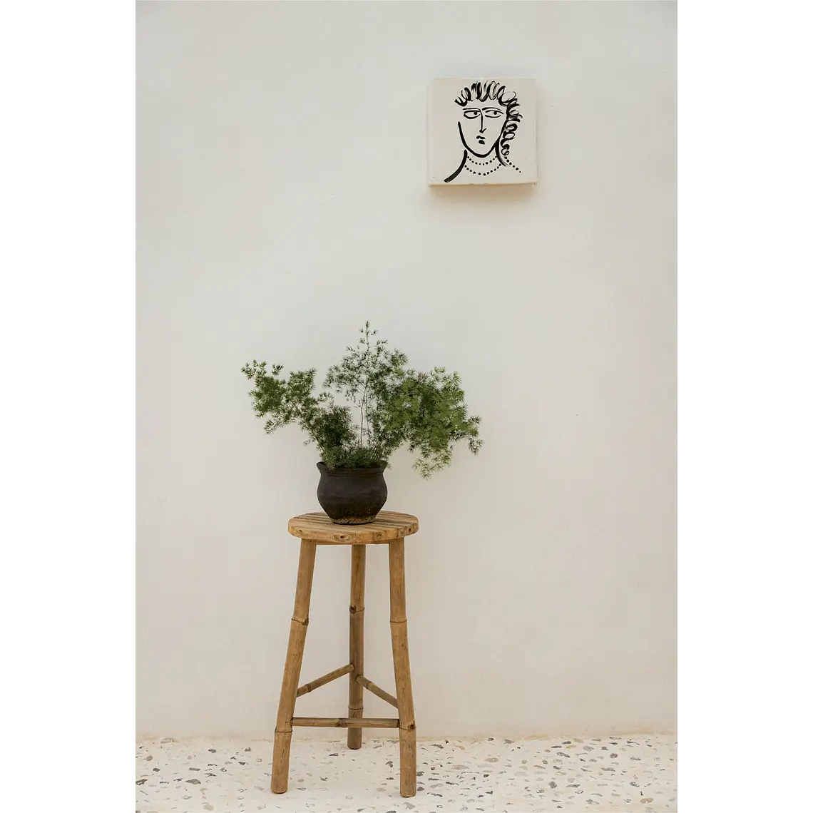 Soporte para plantas de jardín ↑70 cm en bambú Cera 1