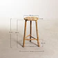 Soporte para plantas de jardín ↑70 cm en bambú Cera - Miniatura 6