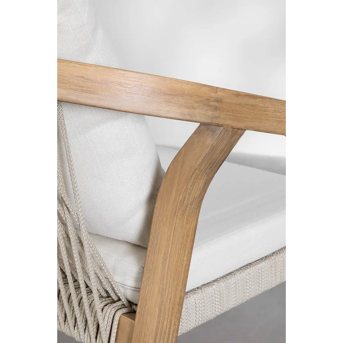 Taburete alto 75 cm de jardín en madera de acacia Arenia 6