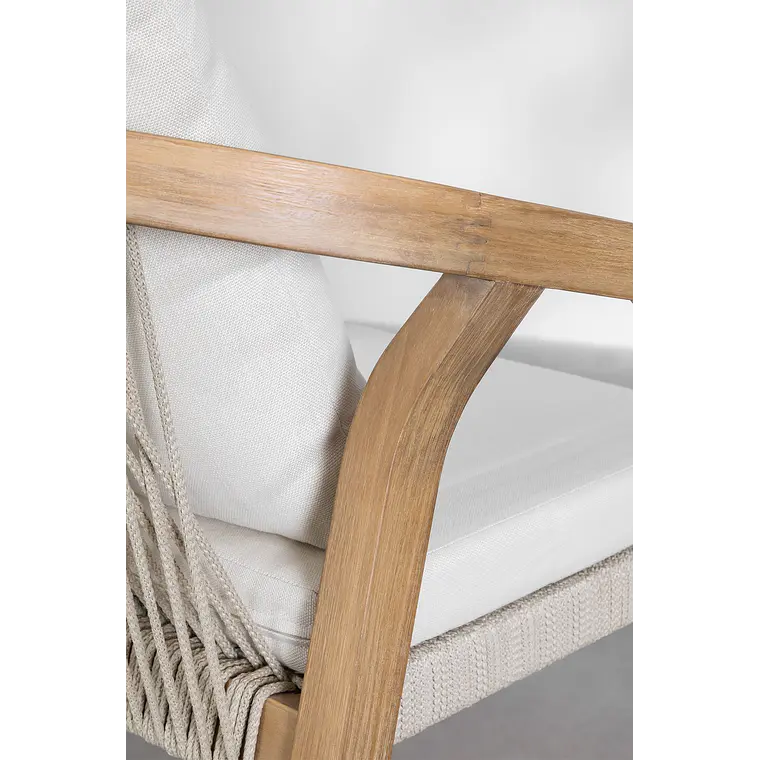 Taburete alto 75 cm de jardín en madera de acacia Arenia 6
