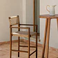 Taburete Alto de Jardín en Madera de Teca 65 cm Zala - Miniatura 1