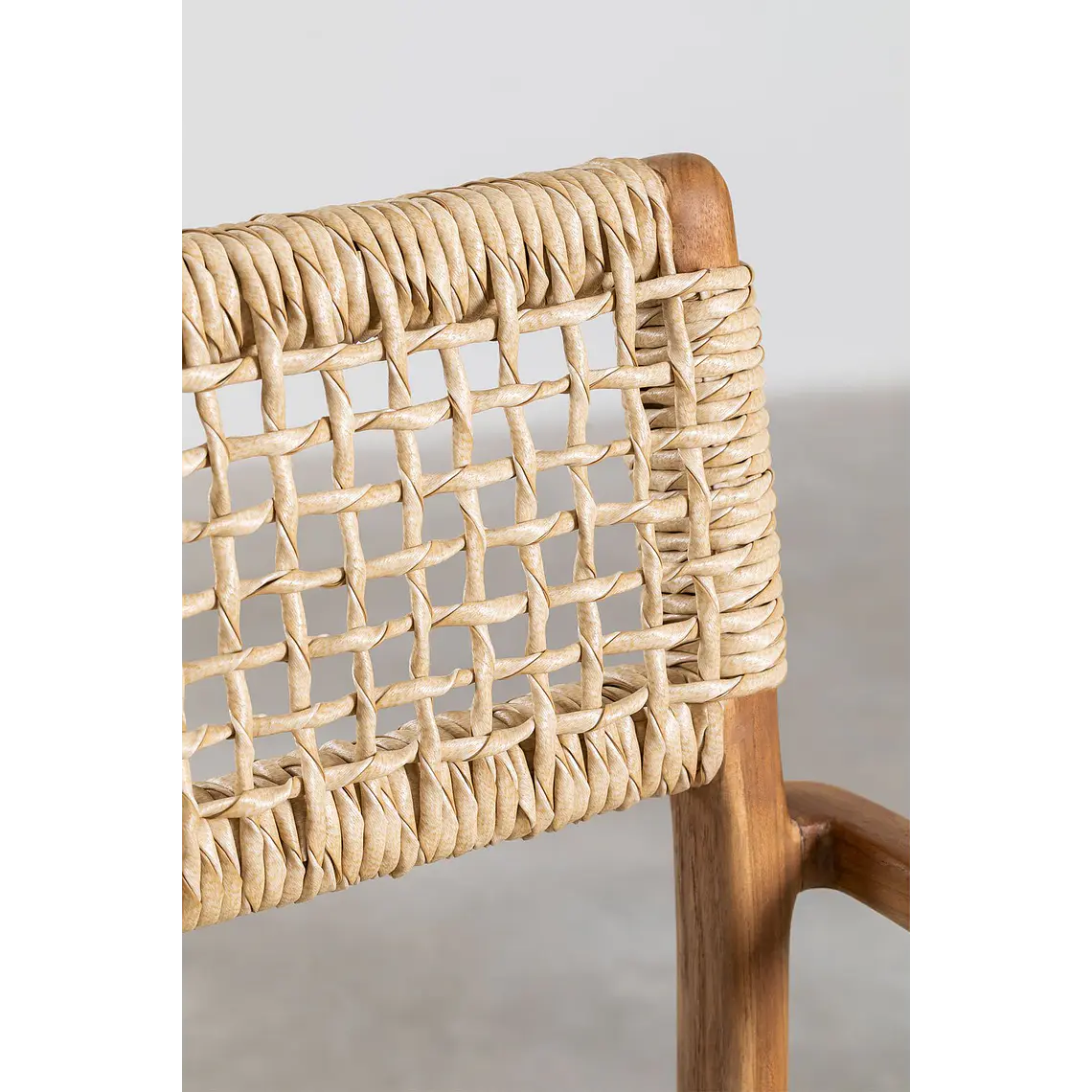 Taburete Alto de Jardín en Madera de Teca 65 cm Zala 6