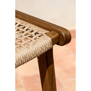 Taburete alto de jardín en madera de teca 65cm Tala