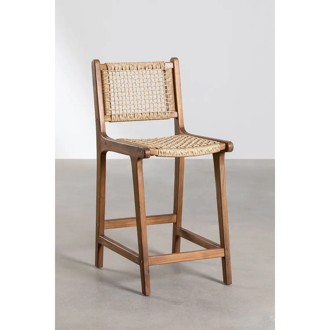 Taburete alto de jardín en madera de teca 65cm Tala 3