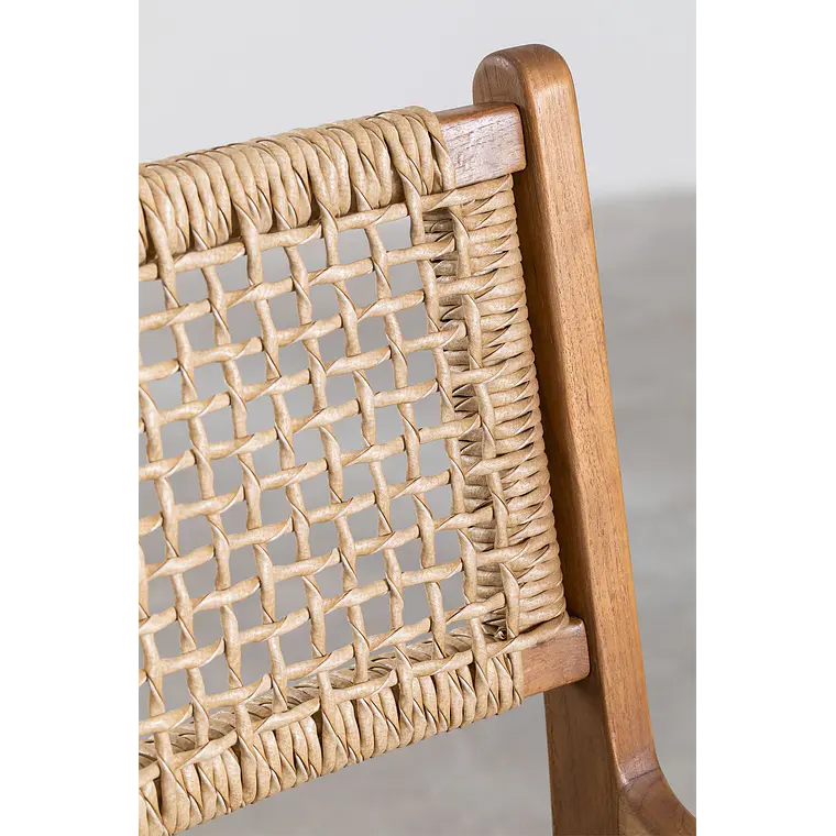 Taburete alto de jardín en madera de teca 65cm Tala 6